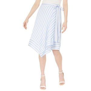 New Lucy Paris Teagan Striped Midi Wrap Skirt​